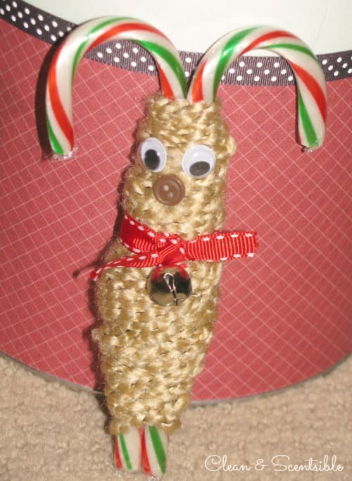 DIY Reindeer Candy Cane craft For Kids