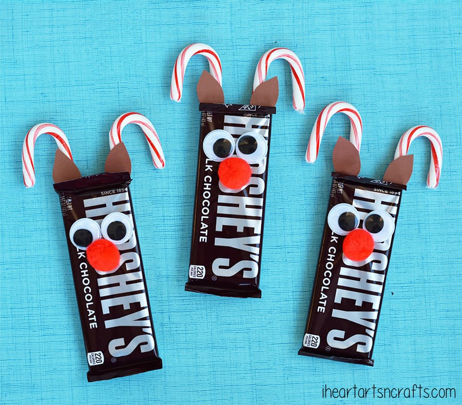 Cute Candy Bars Of Rudolph  Reindeer