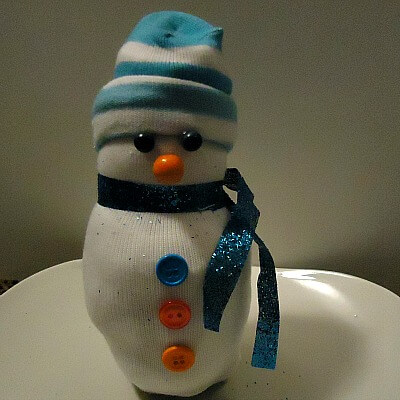 Cute & Cuddly Snowman Craft Out Of Socks