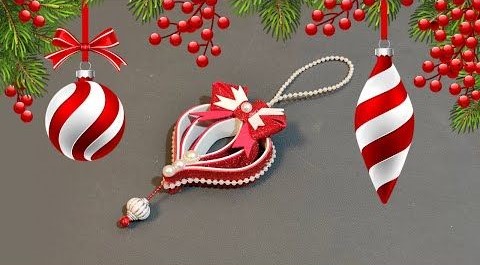 DIY Christmas Ornament Decoration Paper Craft Using Foam Sheet DIY Foam Christmas Ornaments