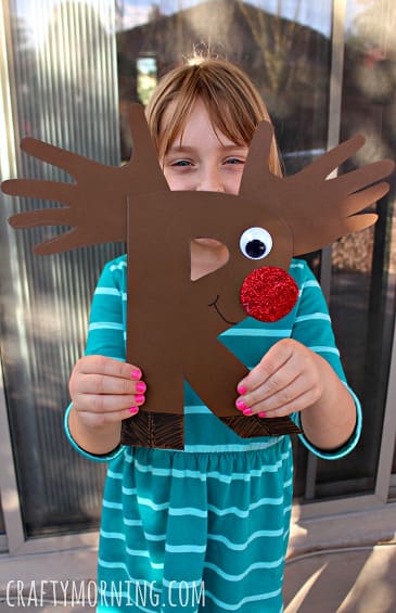 Easy Cardboard Reindeer Craft With Handprint