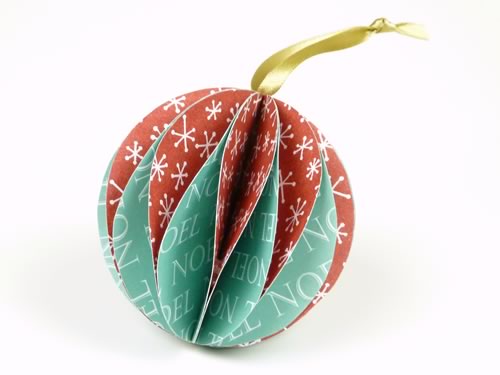 Easy Make Paper Christmas Ornament Craft