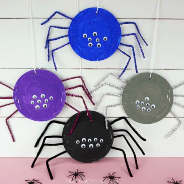 Easy Paper Plate Spider Sensory Craft for Autistic Toddlers : Crafts for Kids with Autism