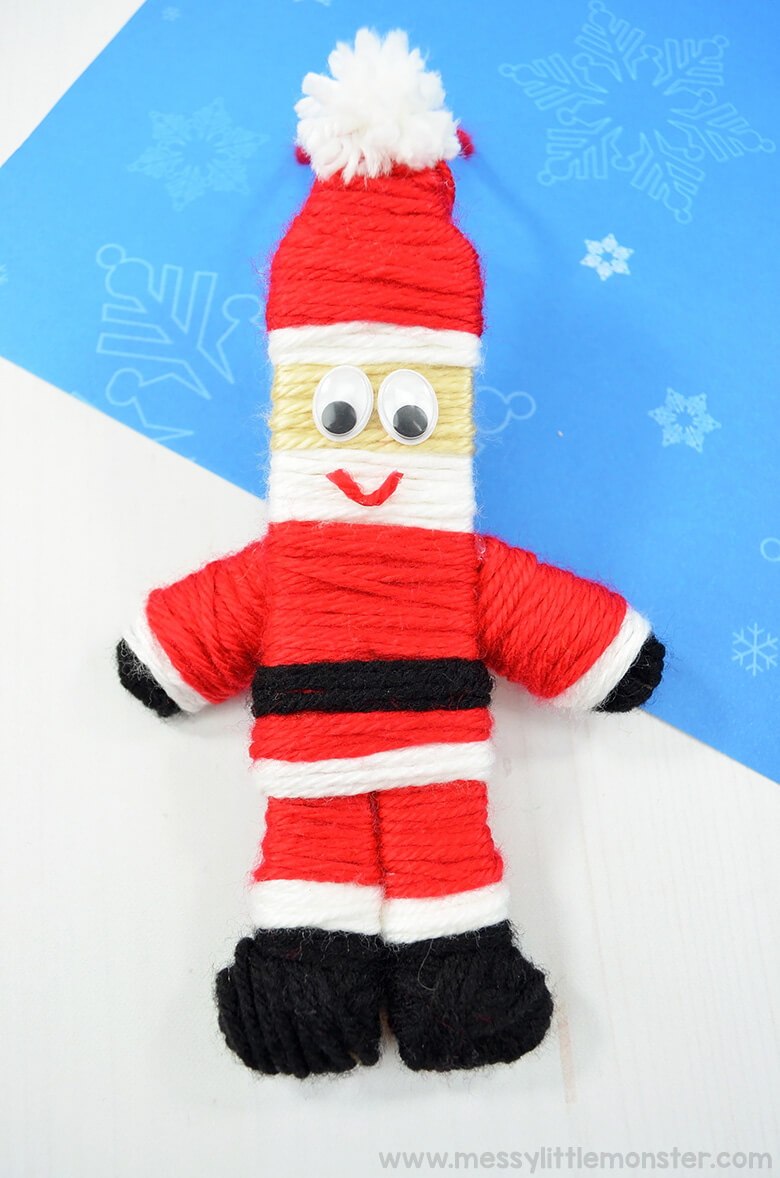 Easy Santa Claus Craft Ideas For Kids Easy Santa Ornament Craft Using Yarns