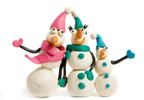 Easy Snowmen Recipe Made With Playdough