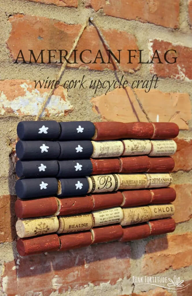 Easy To Make American Flag Upcycled Craft For Home