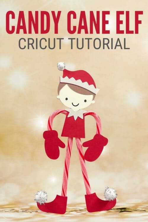Easy To Make Candy Cane Elf With A Cricut Crafts For Preschoolers