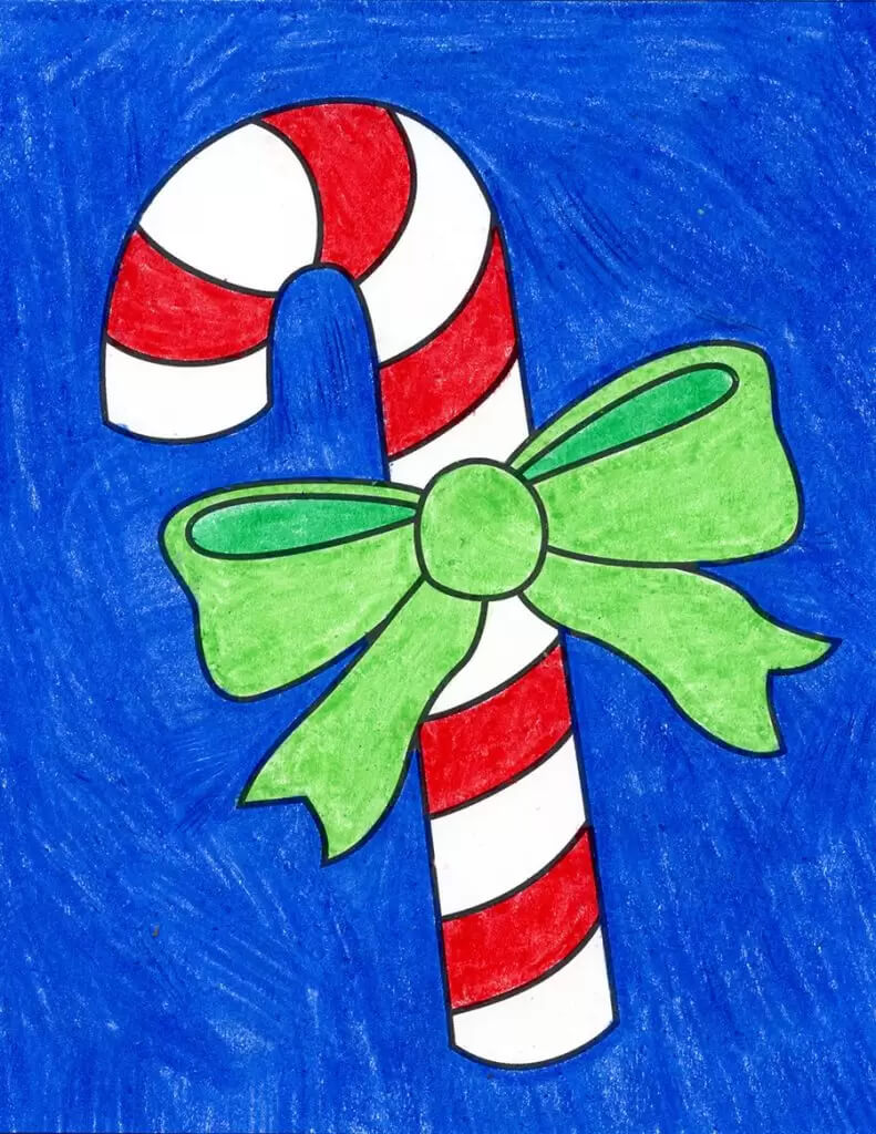 Easy To Make Candy Drawing Idea On Christmas Eve For Kids