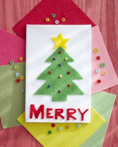 Easy To Make Christmas Gift Card Idea With Felt