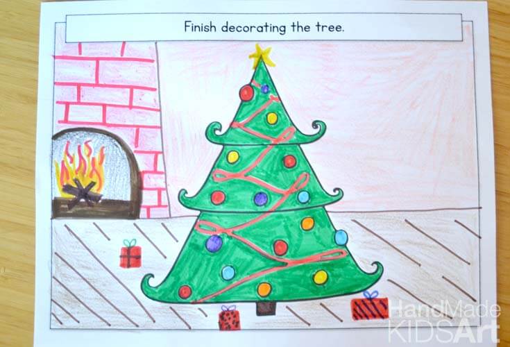 Easy To Make Christmas Tree Drawing Idea For Kids