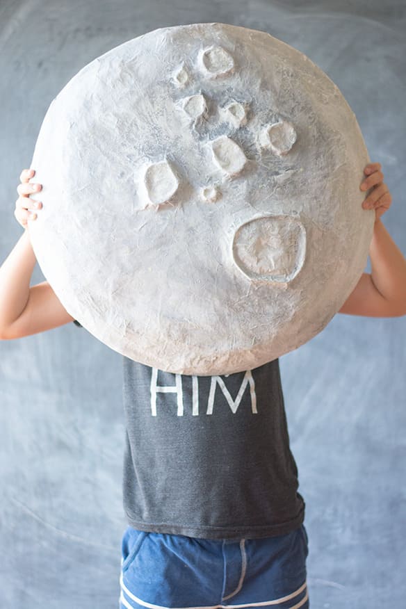 Easy To Make Paper Mache Moon Craft For Kids