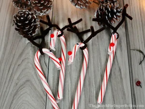 Easy To Make Reindeer Candy Cane Craft For Your Kids