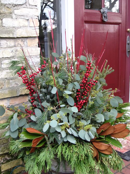 Fill Up Urn With Some Seasonal Branches & Berries : Christmas Urn & Windowbox Filler Ideas