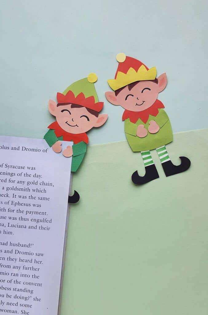 Fun & Easy Elf Bookmark Craft Idea For Christmas