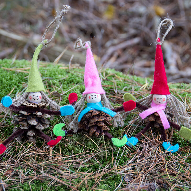 Fun Pine Cone Decoration Craft Ideas For Christmas