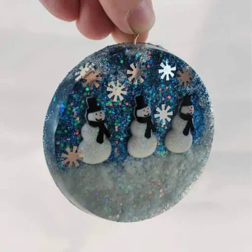Fun To Make Snowman Resin Ornament Craft For Christmas