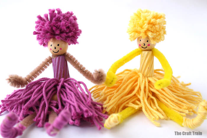 Fun and Easy Yarn and Pipe Cleaner Puppet Craft For Toddlers : Things To Do With Yarn And Fingers