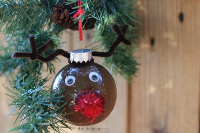 Fun to Make Reindeer Ornament Craft With Ball Easy Reindeer Crafts For Kindergartners