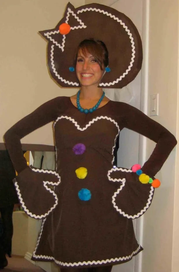 Gingerbread Woman Costume For Christmas Parties