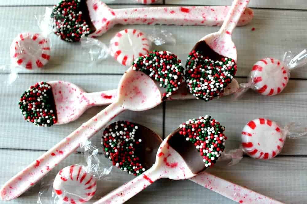 Homemade Peppermint Candy Spoons Recipe For Christmas Gift Ideas For Kids