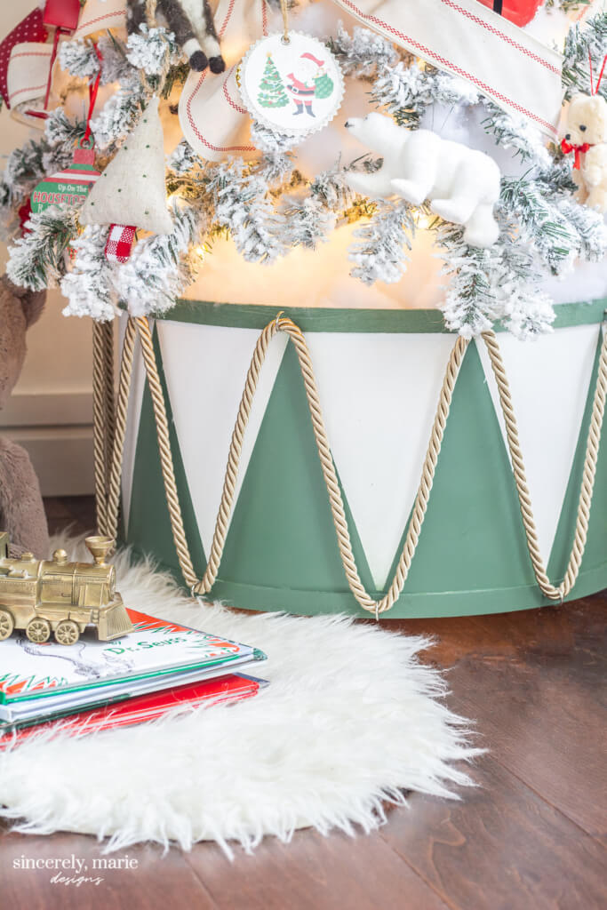 Let's Make A Fancy Drum Christmas Tree Collar Craft : Christmas Tree Collar Making Ideas