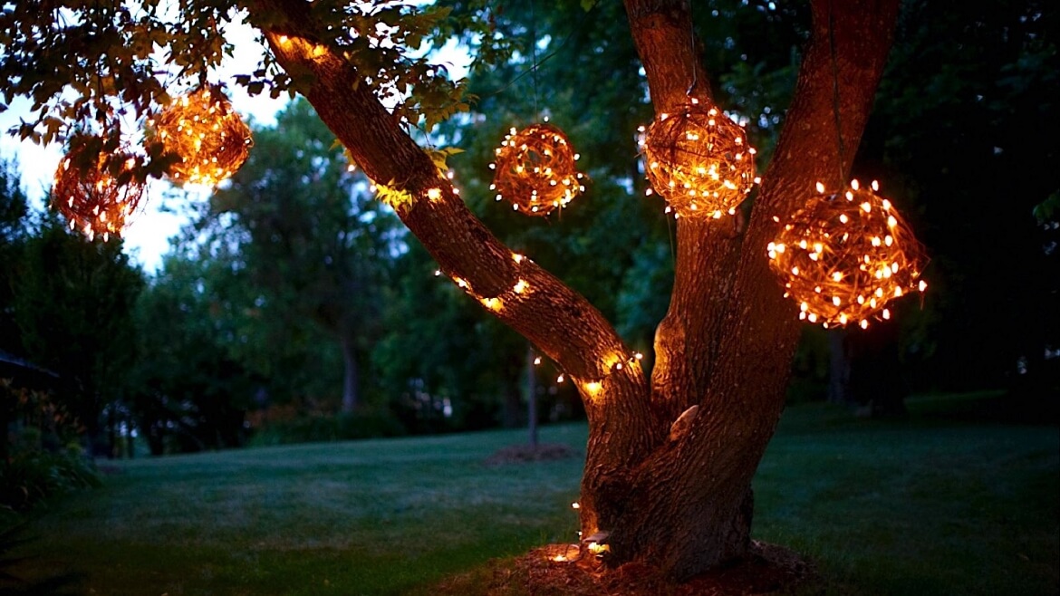 Outdoor Lighting Ball Decoration Idea For Christmas ; Christmas Decoration Ideas