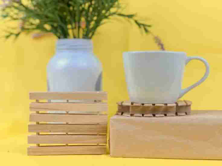 Popsicle Stick Planters Craft Idea : DIY Popsicle Stick Coaster Craft Tutorials