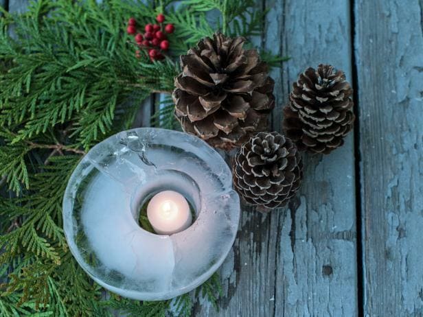 Pretty Ice Lantern Outdoor Decoration At Home :Christmas Decoration Ideas