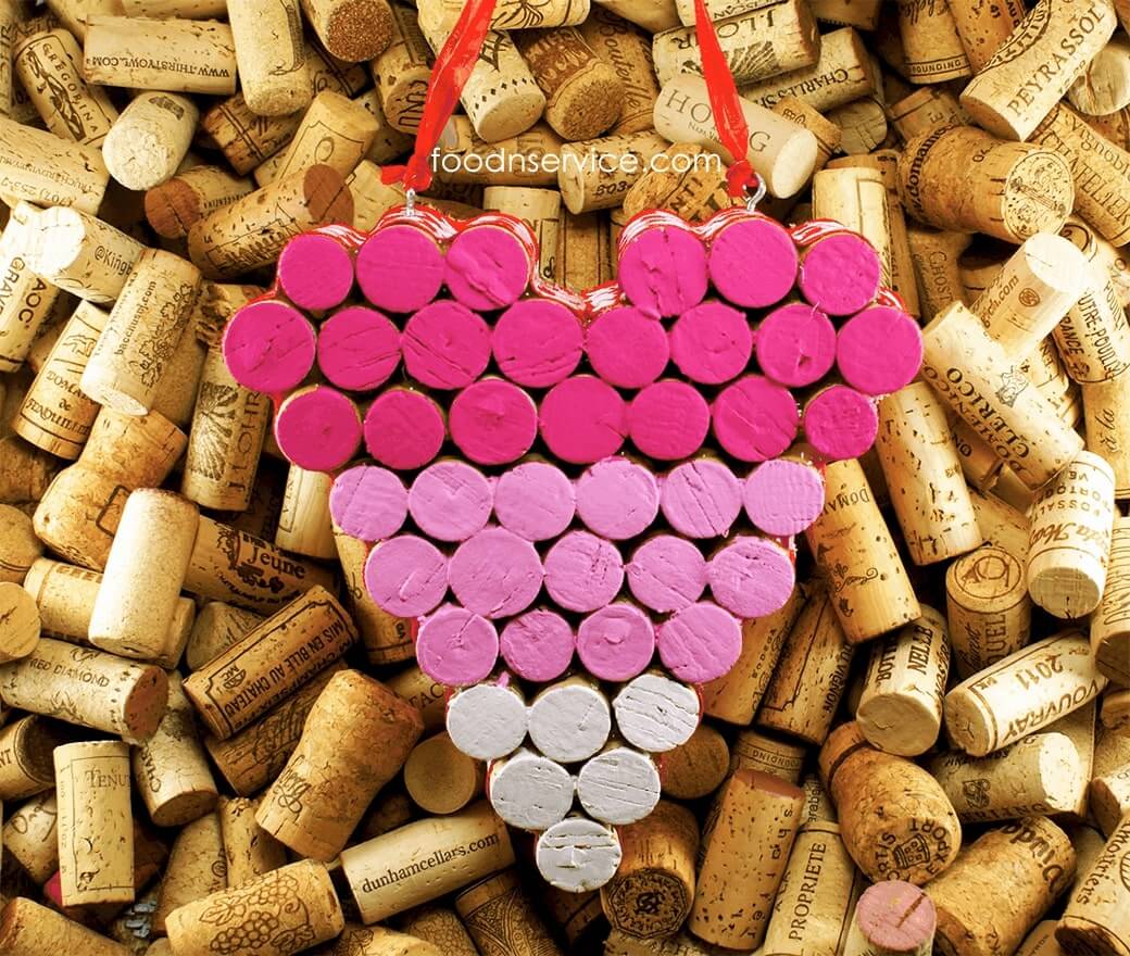 Quick and Easy Tri-Color Cork Hearth Hanging Craft and Decor