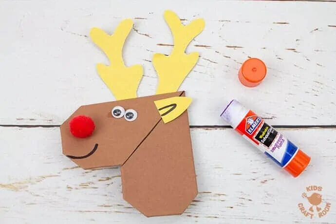 Reindeer Bookmark Decoration Craft Made With Paper