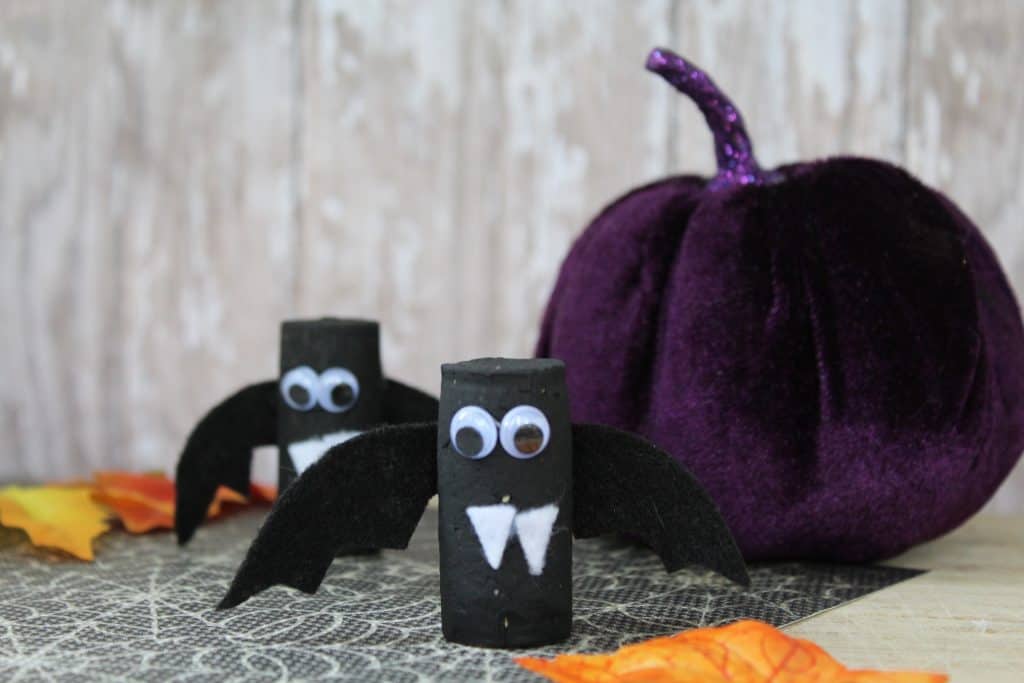 Scary Cork Bat Halloween Craft For Kids 
