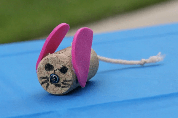 Simple And Easy Cork Rabbit Craft for Preschoolers