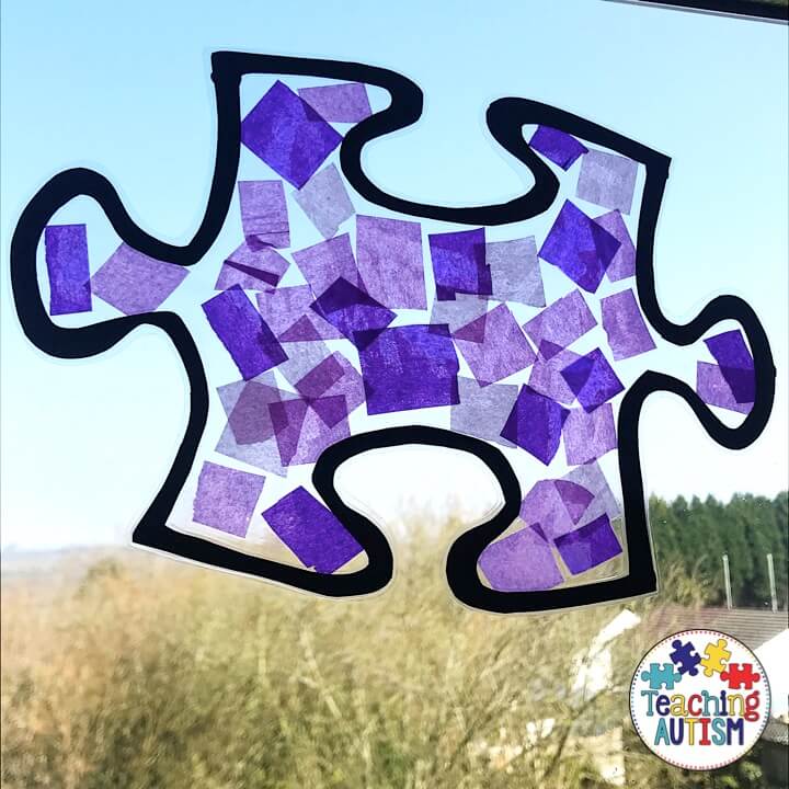 Simple Autistic Friendly Jigsaw Puzzle Craft for Toddlers with Autism