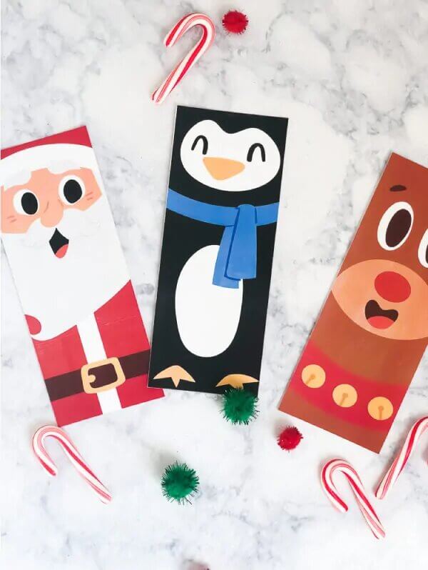 Simple Christmas Bookmark Craft Activity For Kids