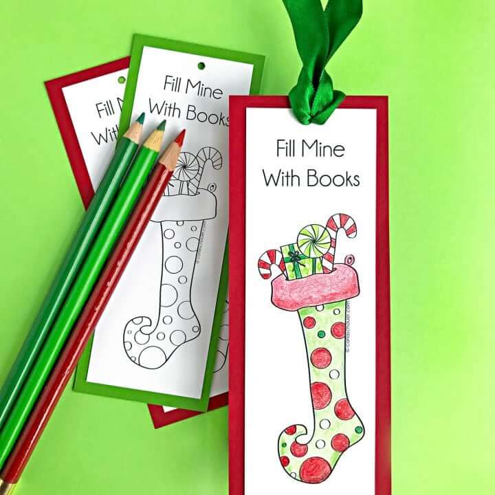 Simple Christmas Bookmark Christmas Craft For Kids At Holiday