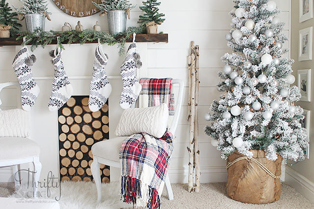 White Themed Christmas Party Decoration At Home ; Christmas Decoration Ideas