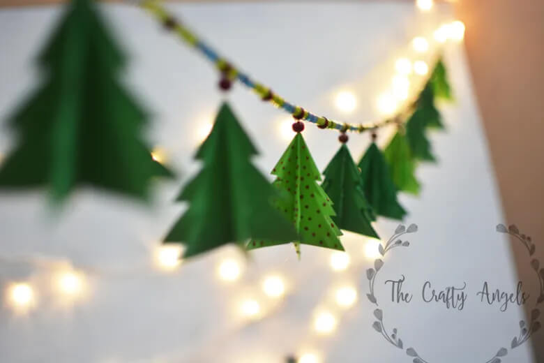 Adorable Christmas Tree Using Paper