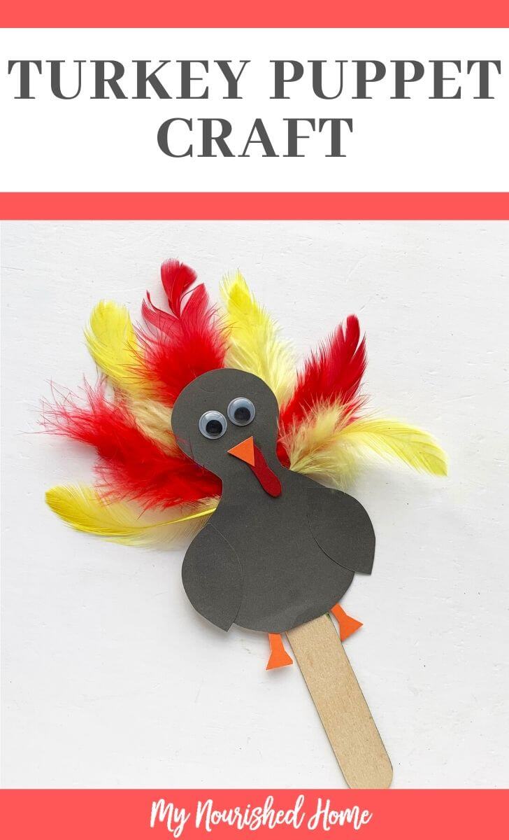 Adorable Little Turkey Craft Idea For Kids With Popsicle Stick & FeathersTurkey feather craft ideas