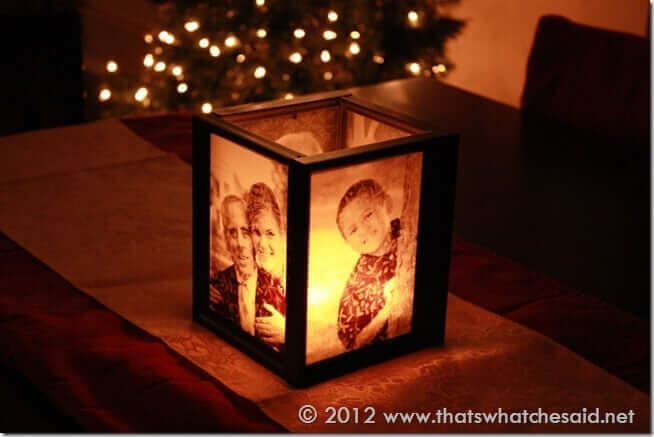 Adorable Picture Frame Luminaries As A Gift