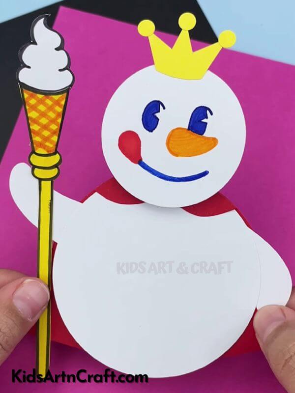 Adorable Snowman Prince Craft for Kids