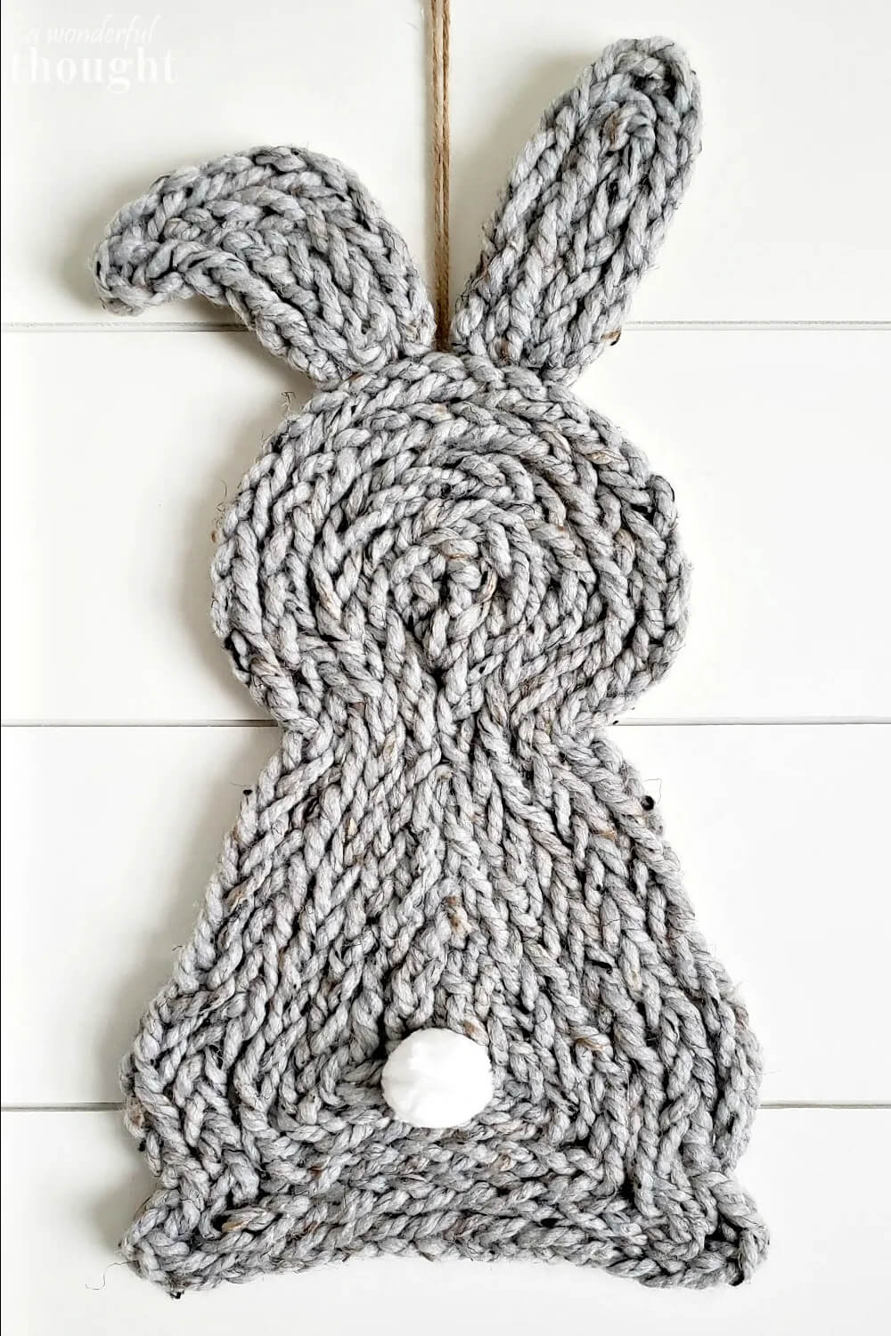 Adorable Yarn Rabit Craft Idea By Finger Knitting