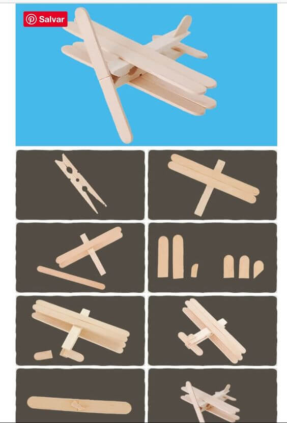 Amazing Plane Craft For Kids To Make With Your Parents Easy Popsicle Stick Crafts Step-By-Step Tutorial