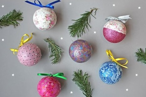 Beautiful Christmas Decoration Craft Using Balls