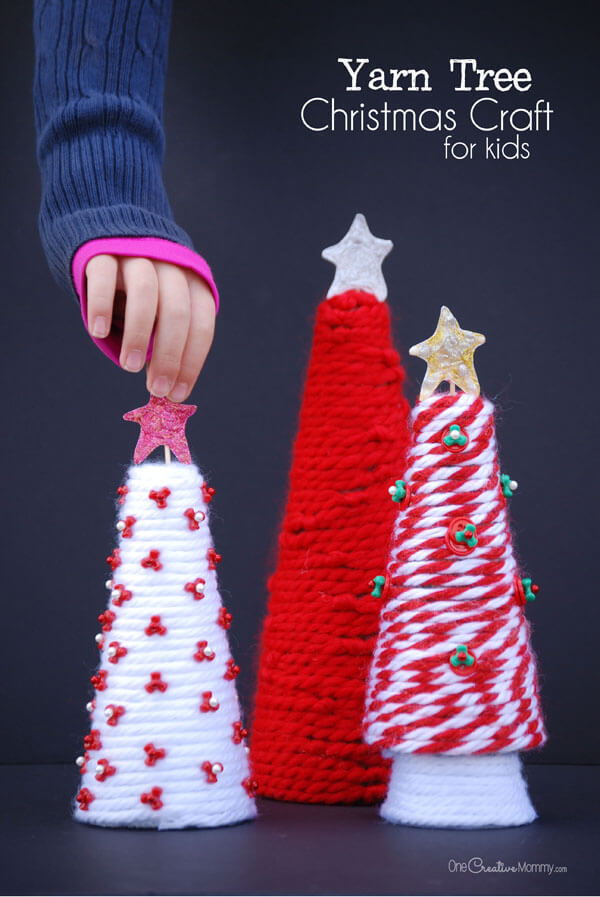 Beautiful Yarn Tree Decoration Craft For Christmas