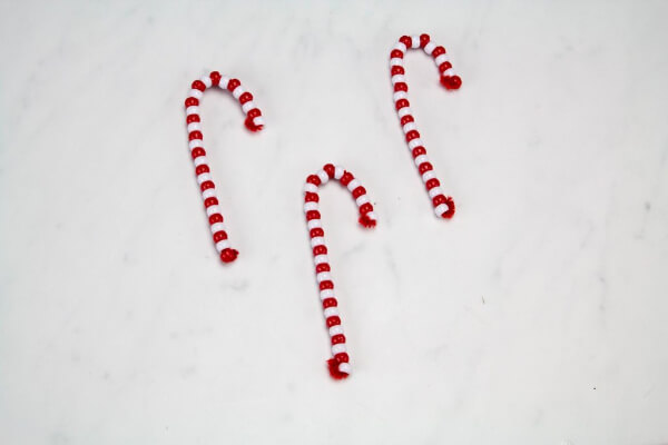 Candy Cane Ornaments Craft Project For Christmas