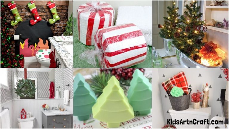 Christmas Bathroom Decor Ideas - Kids Art & Craft