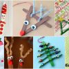Christmas Crafts with Popsicle Sticks and Pipe Cleaners