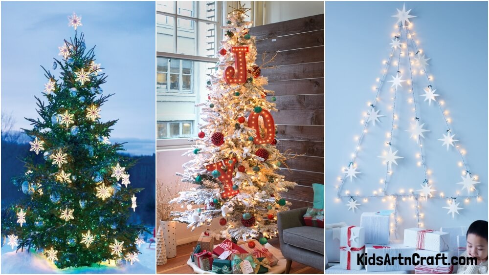 Christmas Tree Light Decoration Ideas - Kids Art & Craft