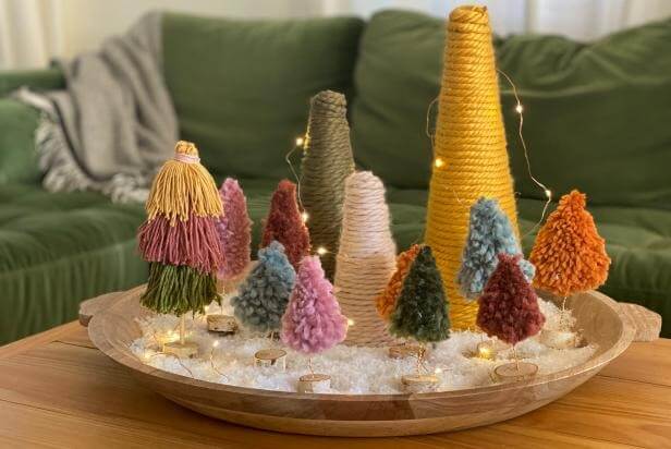 Colorful Christmas Tree Decoration Craft Ideas At Home