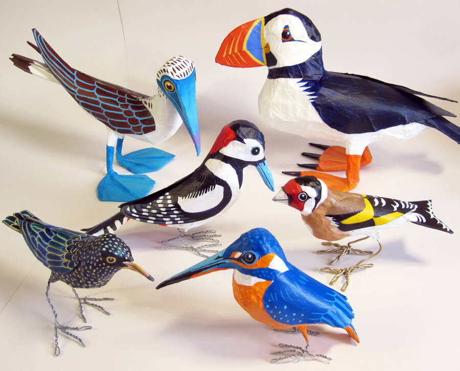 Colourful And Creative Paper Mache Bird Craft Ideas Paper Mache Bird Craft Ideas